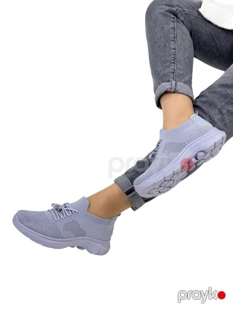Qadınlar üçün sliponlar w-558-4, boz, parça, ölçü 37 — Bakı
