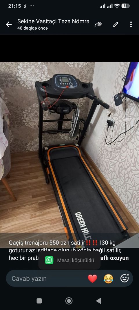 Qaçiş trenajoru 550 azn satilir‼ 130 kg goturur az isdifade olunub — Bakı