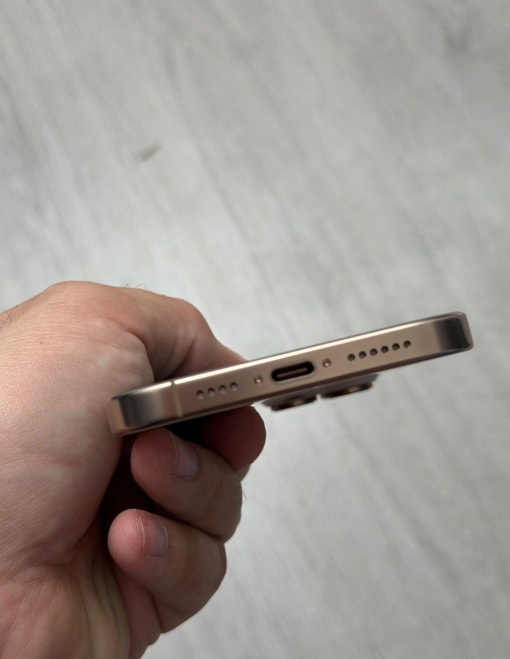 IPhone 16 Pro, 256 GB, Desert Titanium, Zəmanət, Simsiz şarj, Face ID — Apple iPhone, Bakı (4)