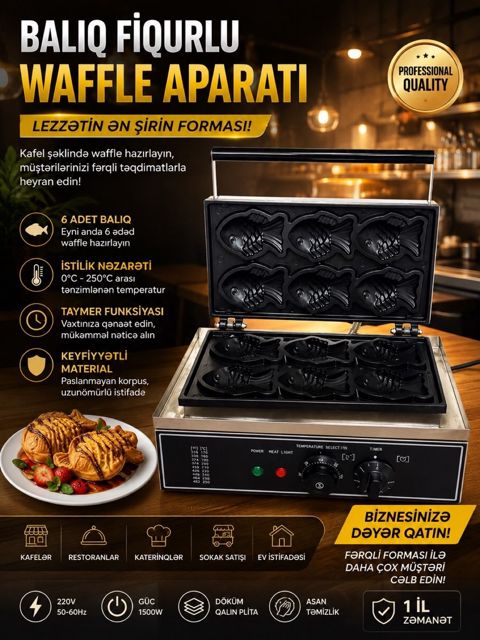 Tokayaki vafl aparatı — Bakı