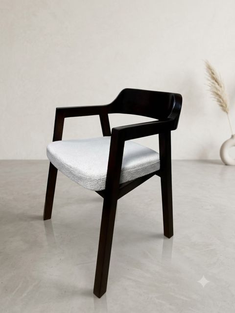 Kreslo-kreslo, fıstıq ağacı/taxta, 50x75x45 sm, boz-qəhvəyi — Bakı