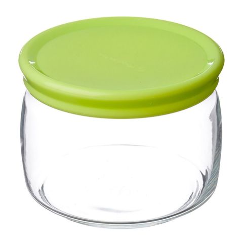 Saxlama üçün banka Pasabahce Cesni, 500 ml, şüşə, plastik, yaşıl — Bakı