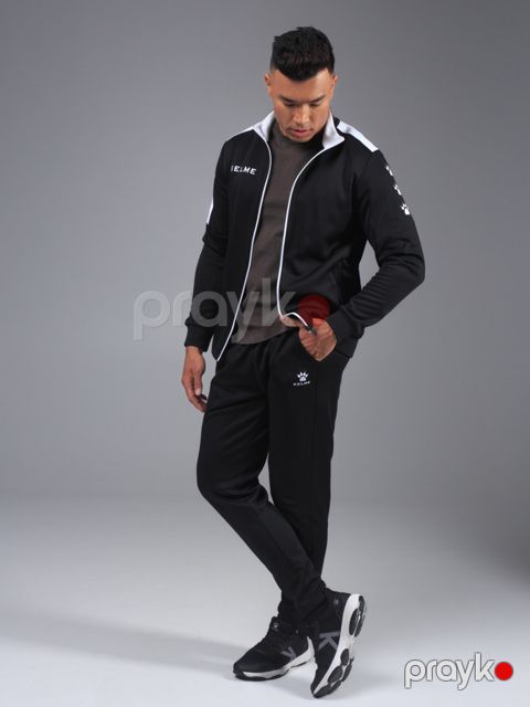 Kişi idman dəsti Kelme, qara, polyester, ölçü L — Bakı