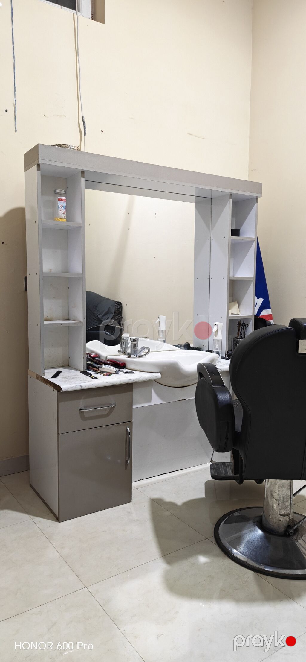 Bərbər mebeli və avadanlıq dəsti - Güzgülü iş stansiyası: geniş — Salon mebeli, Ağdaş (2)