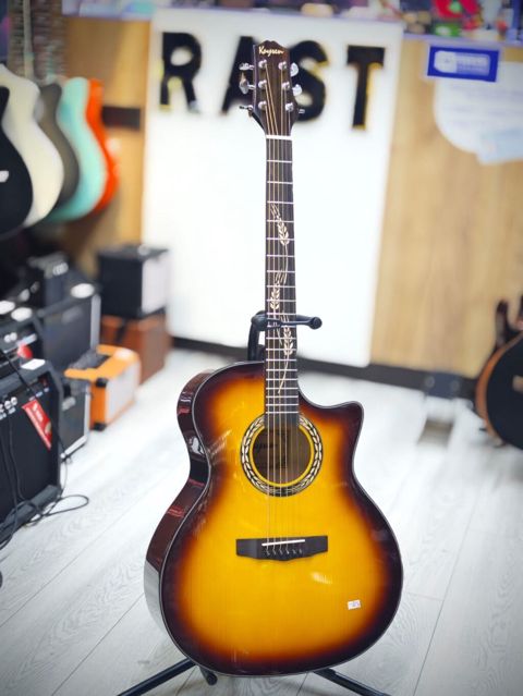 Akustik gitara K C17 Üzərində çanta hədiyyə Rast musiqi aletleri — Bakı
