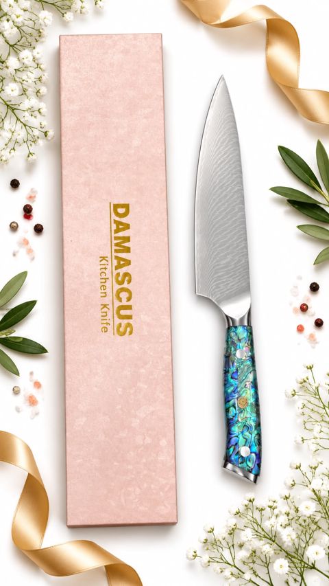 Bıçaq Damascus, Paslanmayan polad, 100 mm — Bakı