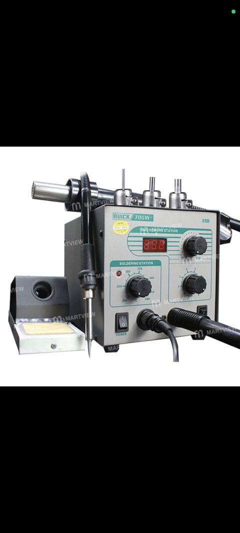 Quıck 706W+ ESD SMD Rework Station – lehimləmə və isti hava ilə — Elektrik alətləri