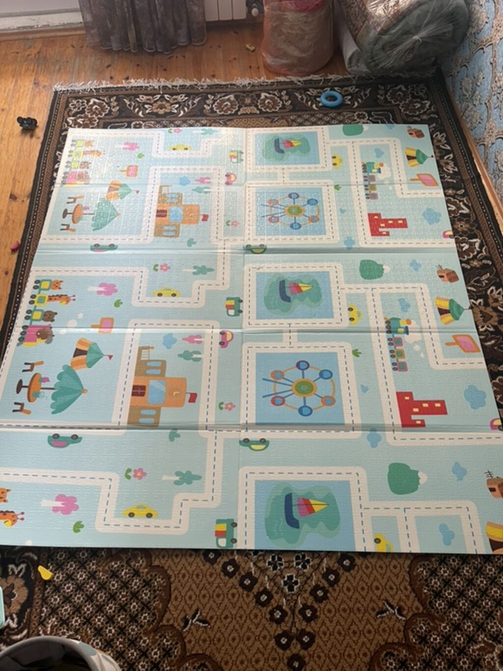Uşaq oyun xalçası – ikiüzlü, qatlanan model 200x180 sm olculerde — Uşaqlar üçün hər şey, Bakı (2)