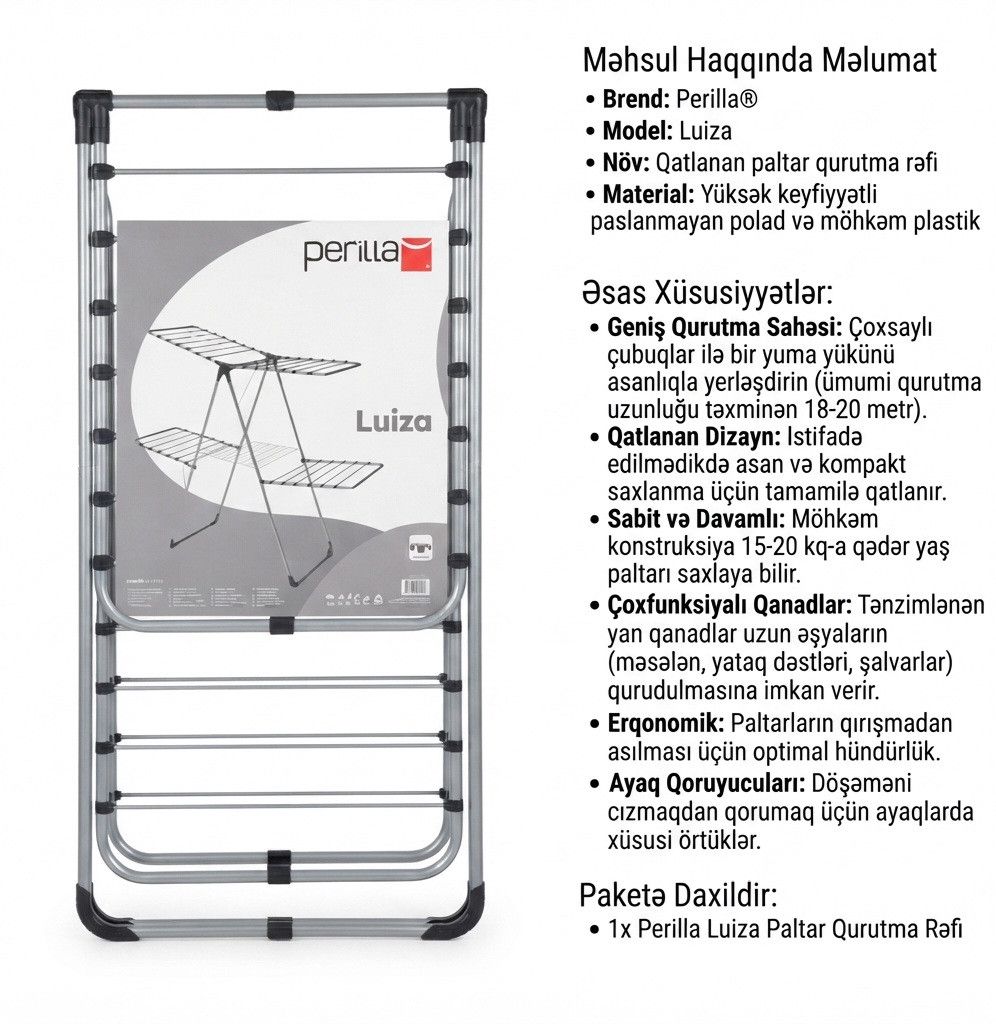 Paltar qurutma rəfi Perilla Luiza — Mallar, Bakı