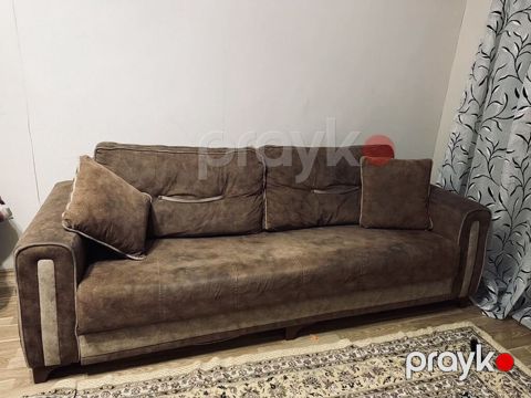 Klassik üslubda 4 nəfərlik yumşaq divan - Rəng: tünd qəhvəyi — Sumqayıt