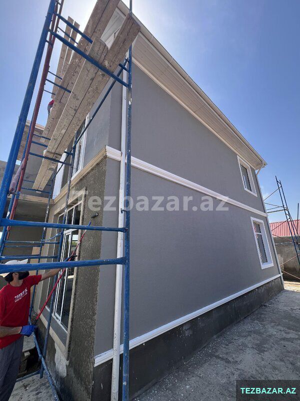 Peşəkar Fasad İşləri – Tarsofka və Silikonlu Boya — Tikinti materialları, Bakı (3)