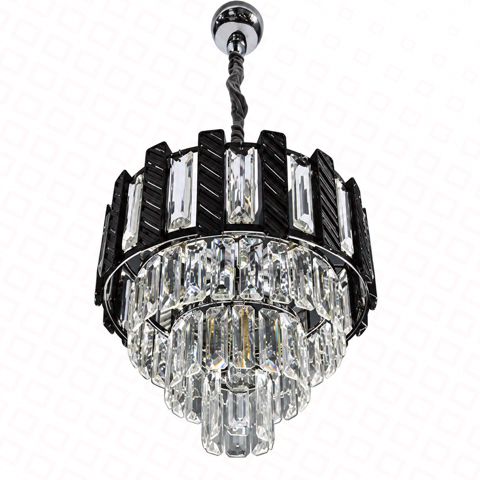 Çilçıraq qara+xrom çərçivə D500XH360 E14X9 lampa — Bakı