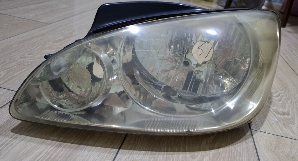 Komplekt, Yaxın və uzaq vuran işıqlar Hyundai, 2006 il, Analoq, Yaponiya, İşlənmiş — Avtomobil işığı, Masazır (3)