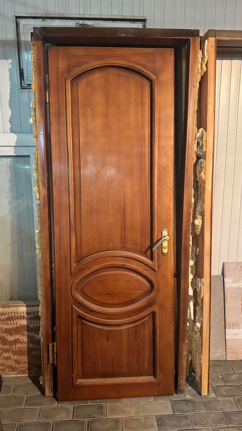 Taxta otaq qapıları dəsti - Material: massiv ağac (təbii ağac — Pəncərələr, qapılar, balkonlar, Bakı (2)