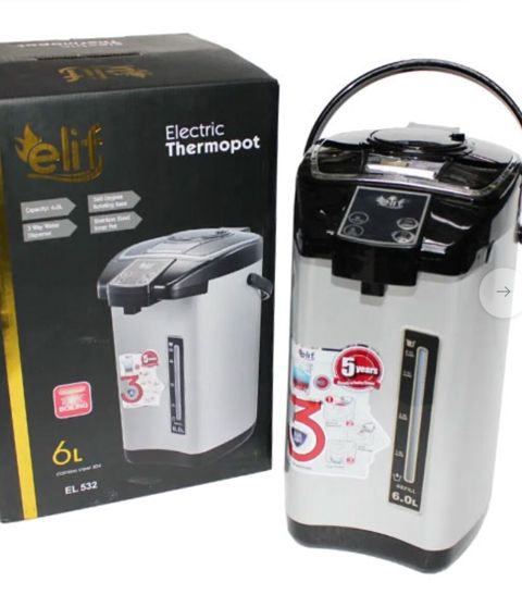 Elif Electric Thermopot – EL 532 - Həcm: 6 litr (gövdədə səviyyə — Bakı