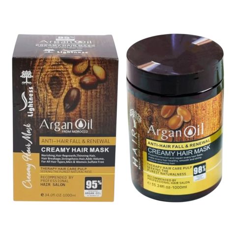 Saç maskası Lightness Argan Oil Saç tökülməsinə qarşı 1000 ml — Bakı