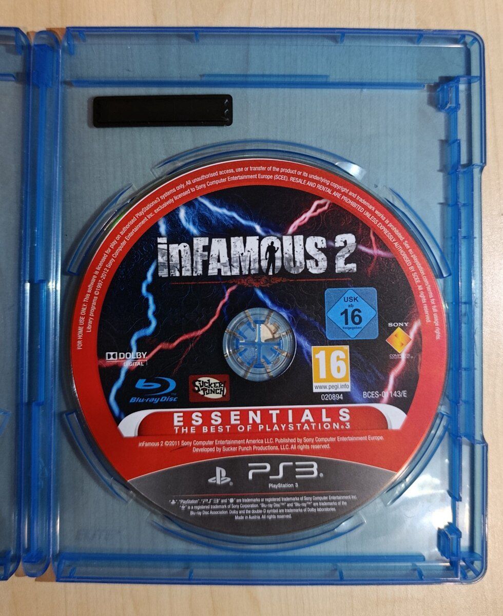 PS3 üçün İnfamous 2 oyun diski — Oyunlar, konsollər və proqramlar, Bakı