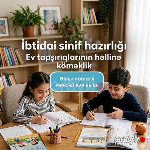 İbtidai sinif ev tapşırıqlarının izahlı həllinə kömək — Bakı