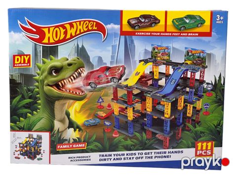 Oyun dəsti T876-6 Hot Wheels Racing Car, 111 hissə — Bakı