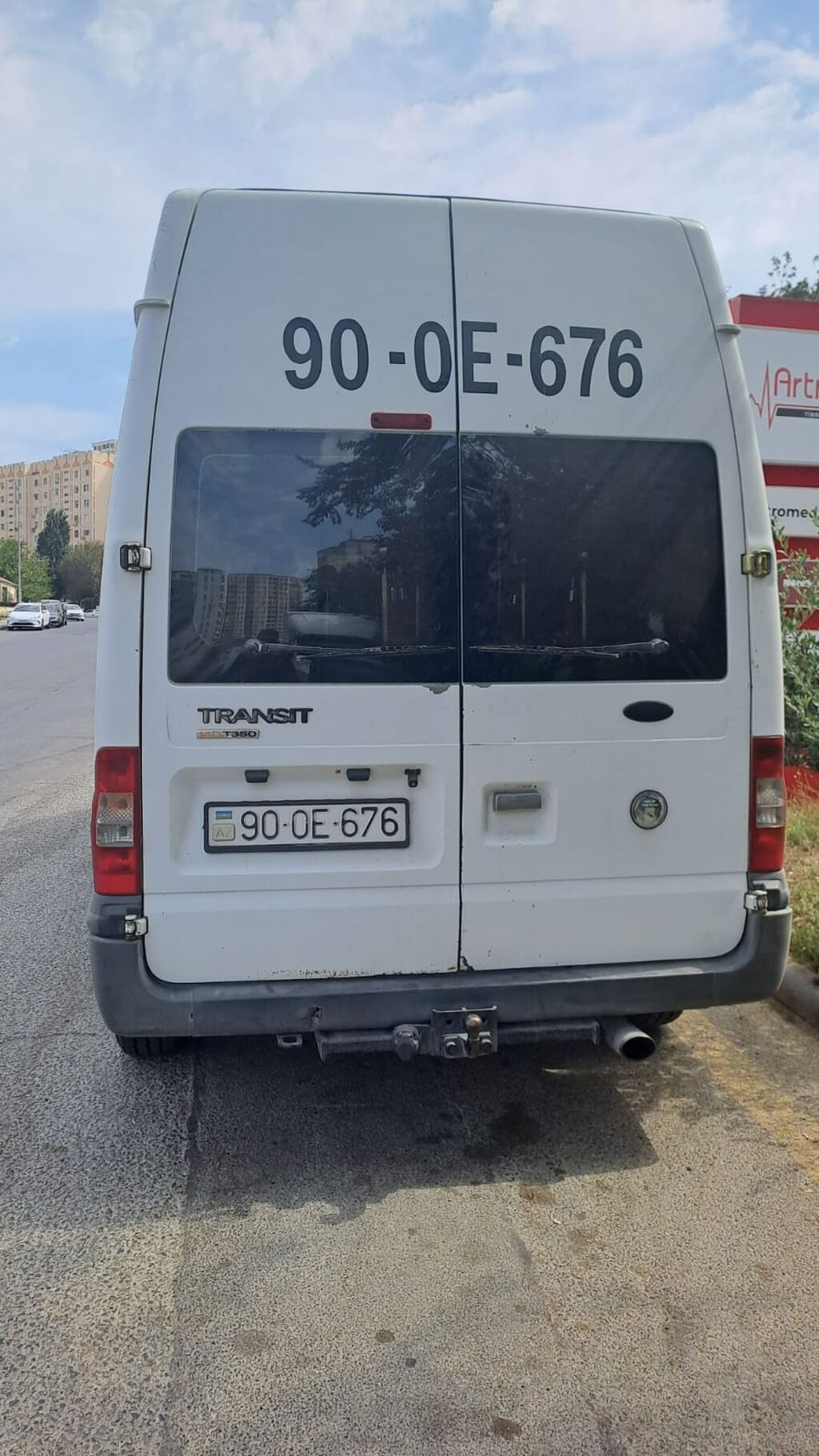 Ford Transit T350, uzun baza və hündür tavanlı yük mikroavtobusu 90-OE-676 — Avtomobillər, Bakı (2)