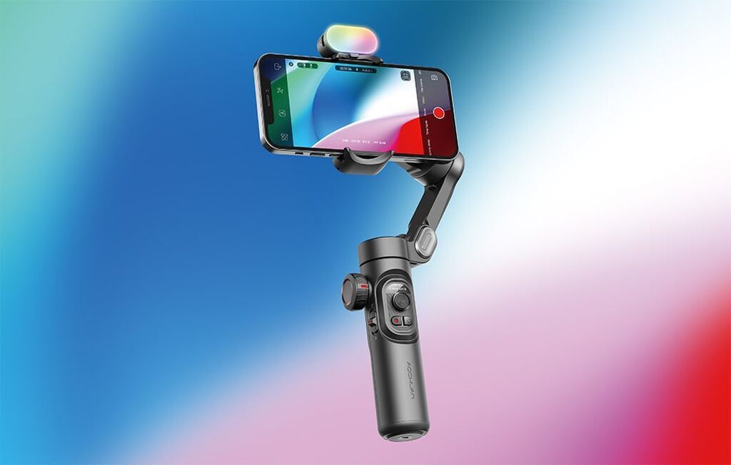 Aochuan smartfon stabilizatoru (gimbal) - 3 oxlu stabilizasiya: hamar — Tripod, steadicam, video işıq, Bakı