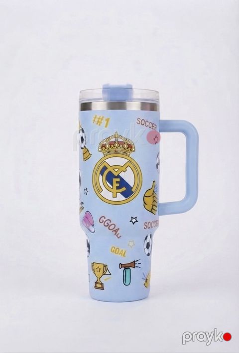 Termo fincan Real Madrid MK400, 600 ml, polad, mavi — Bakı