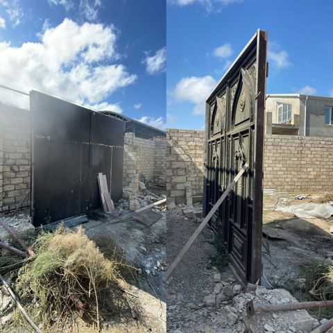 *600azn* Darvaza satilir. Olcu 3x3.5 metre UnvanVişnovka.6246 — Digah