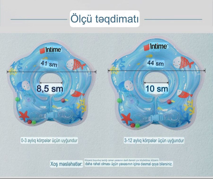 Körpələr üçün boyun üzgücü/ Necklace float. Yaşıl rəngdə — Mallar, Bakı (2)
