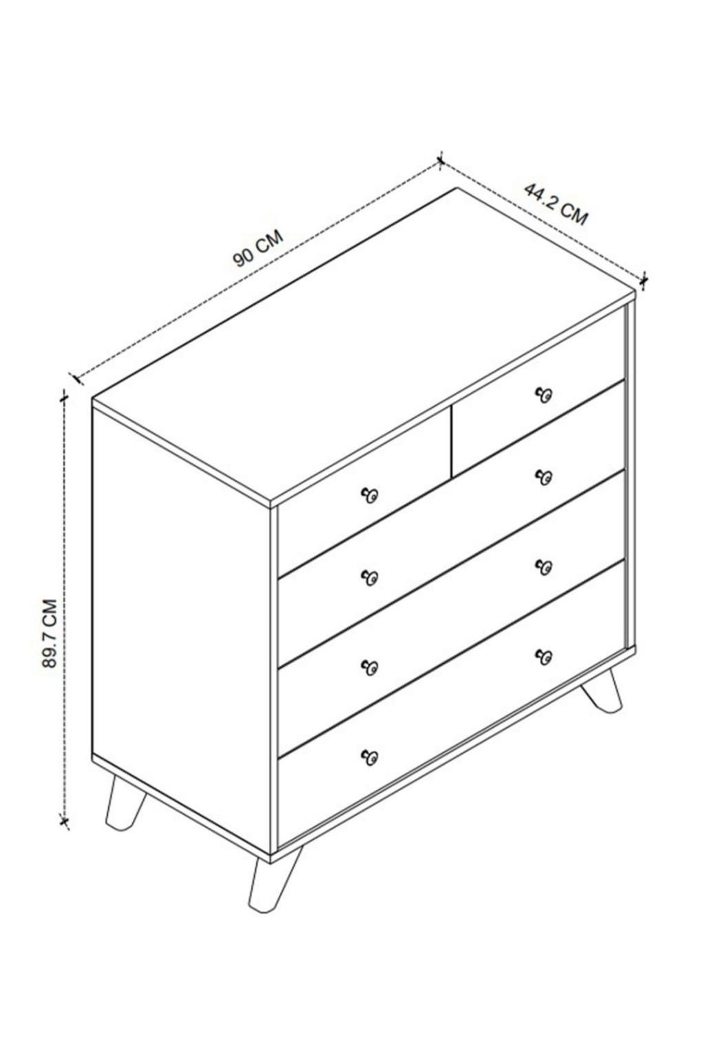 Komod ev_13900434, Ldsp, 89.7x90x44.2 sm — Mallar, Bakı (3)