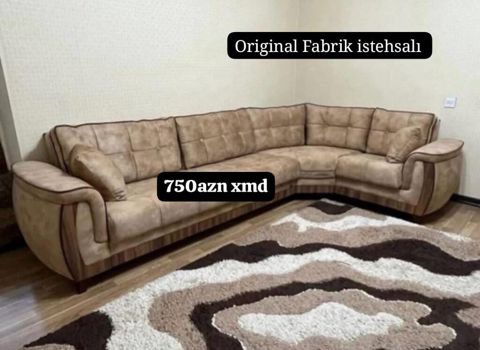 Künc divan – “Original Fabrik istehsalı” - L‑şəkilli geniş künc — Yumşaq mebel