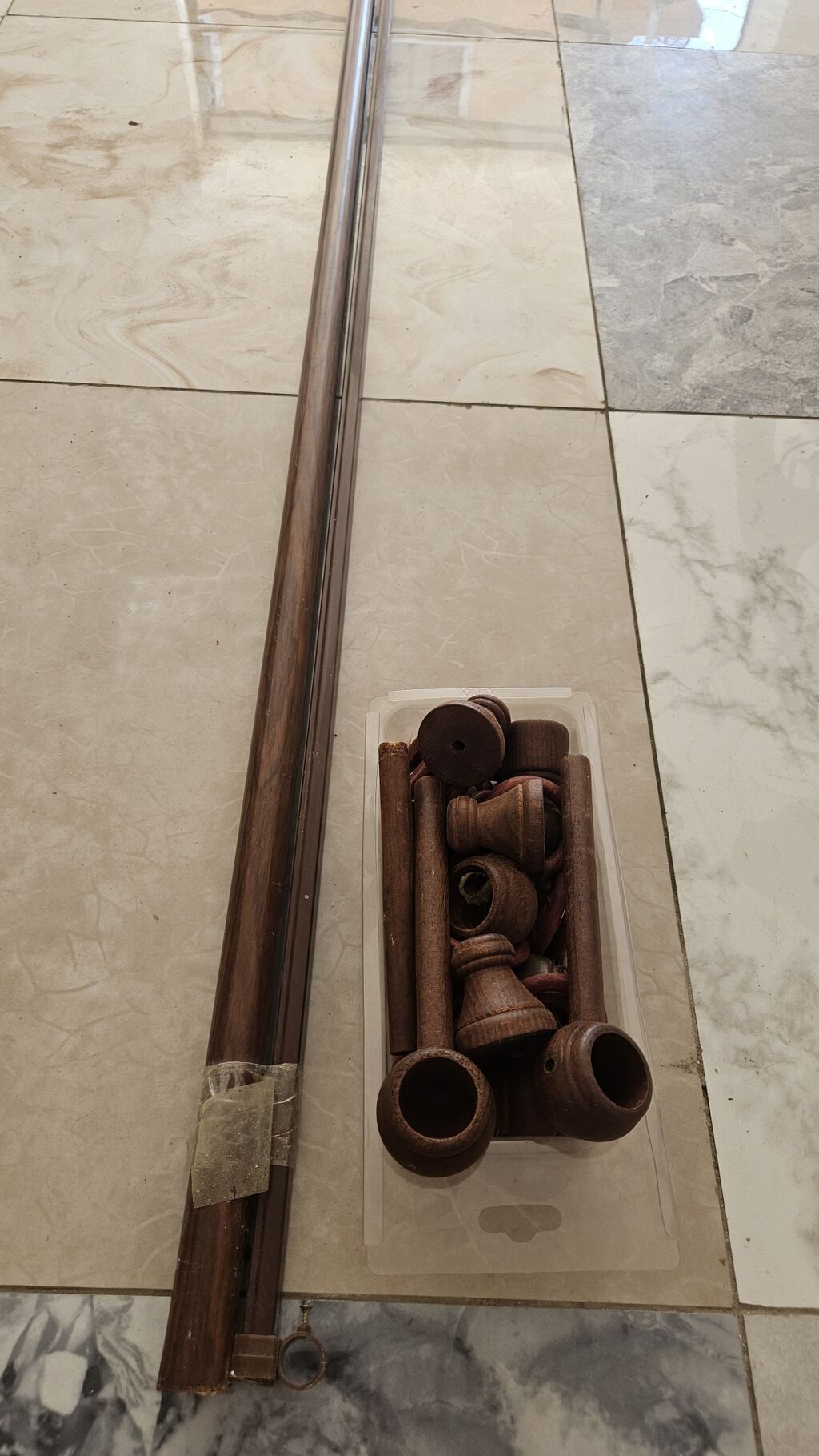 Pərdə asmaq üçün 3.5 m təmiz taxdadan olan karniz — Digər, Digah (3)