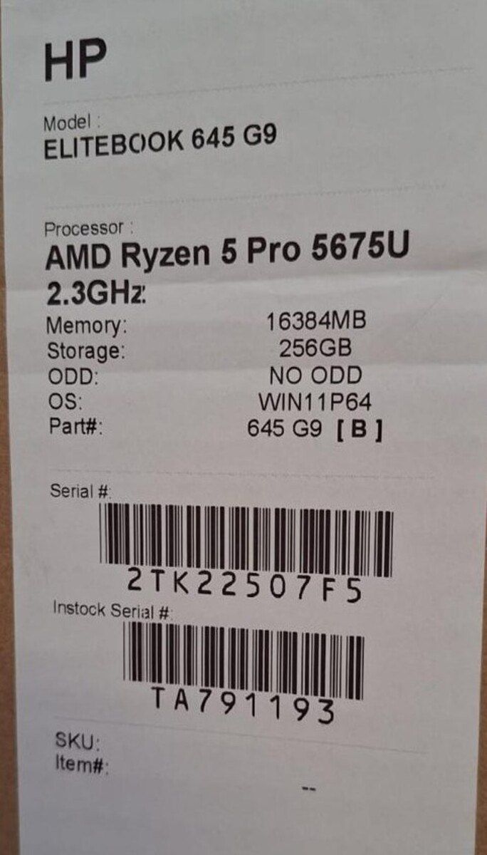 HP Elitebook 645 G9 (Ryzen 5 Pro, Windows 11 Pro lisenziyalı) — Noutbuklar, Bakı (5)