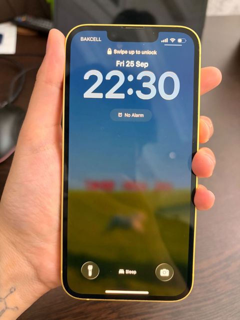 IPhone 14, 128 GB, Sarı, Face ID — Bakı