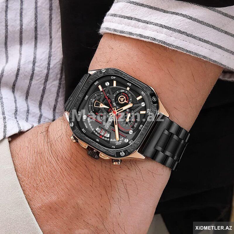 Megir Chronograph kişi qol saatı — Saatlar, Bakı (6)