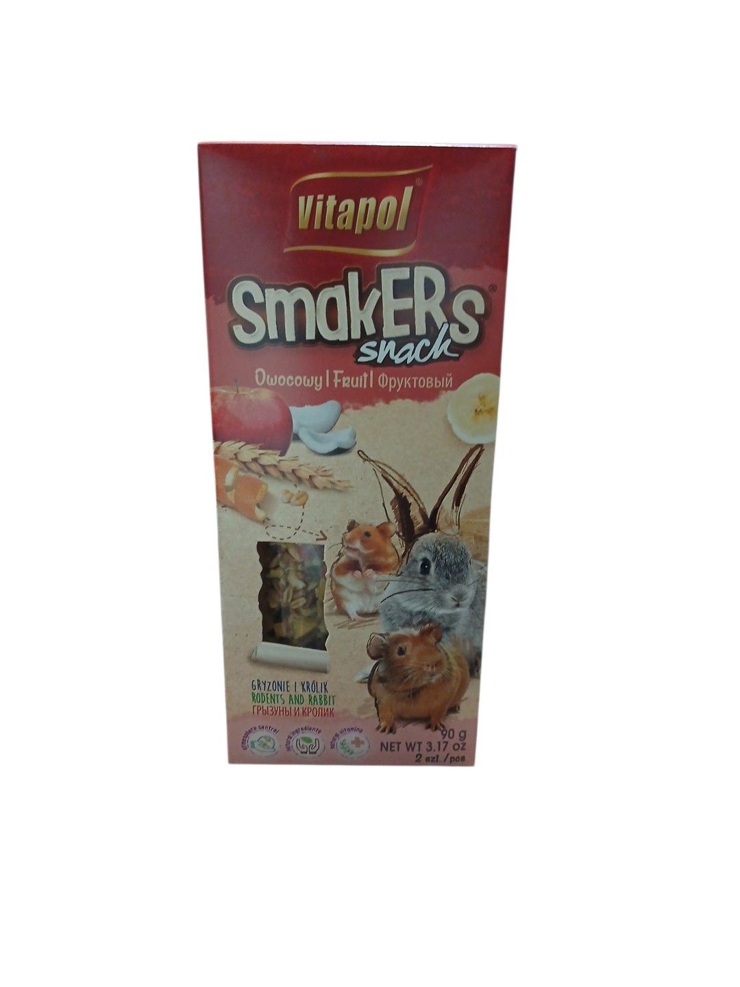 Sneklər Vitapol Smakers gəmiricilər üçün, meyvəli, 90 q — Mallar, Bakı