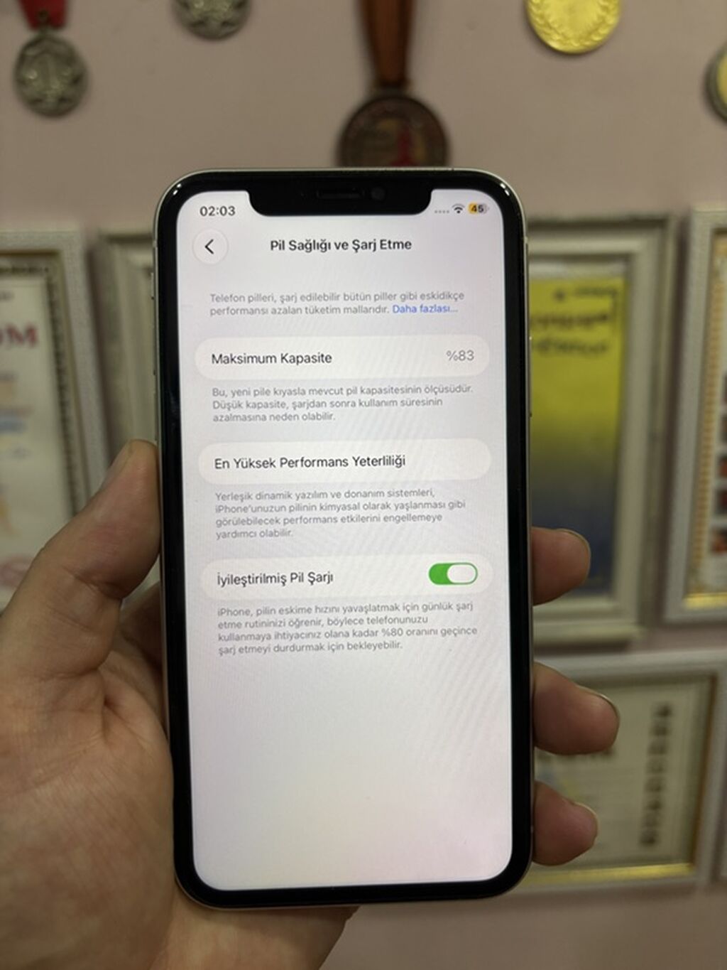 IPhone 11, Ağ, Face ID — Apple iPhone, Bakı (6)