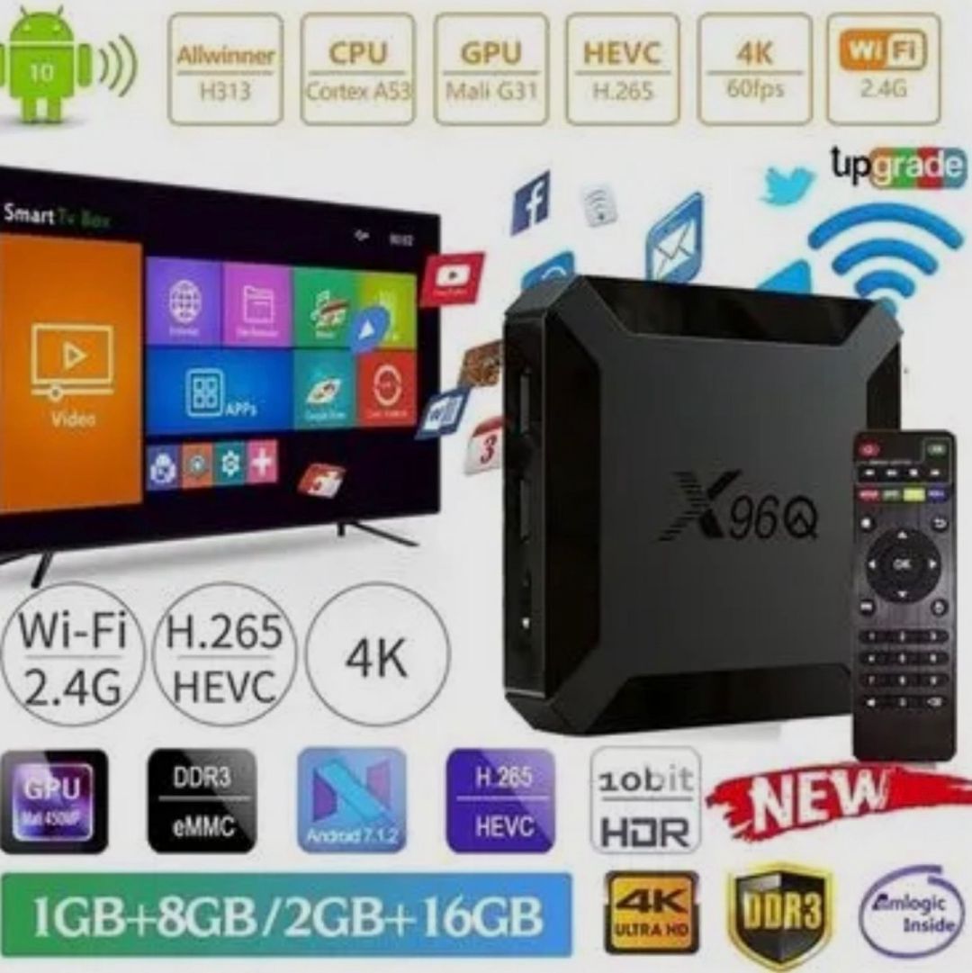 Tüner X96Q 8 RAM 128 GB android 14 2026 — TV və Video, Bakı (5)