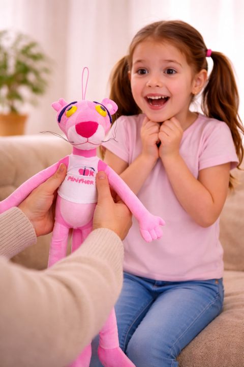 Peluş oyuncaq Pink Panter, çəhrayı, 50 sm — Bakı