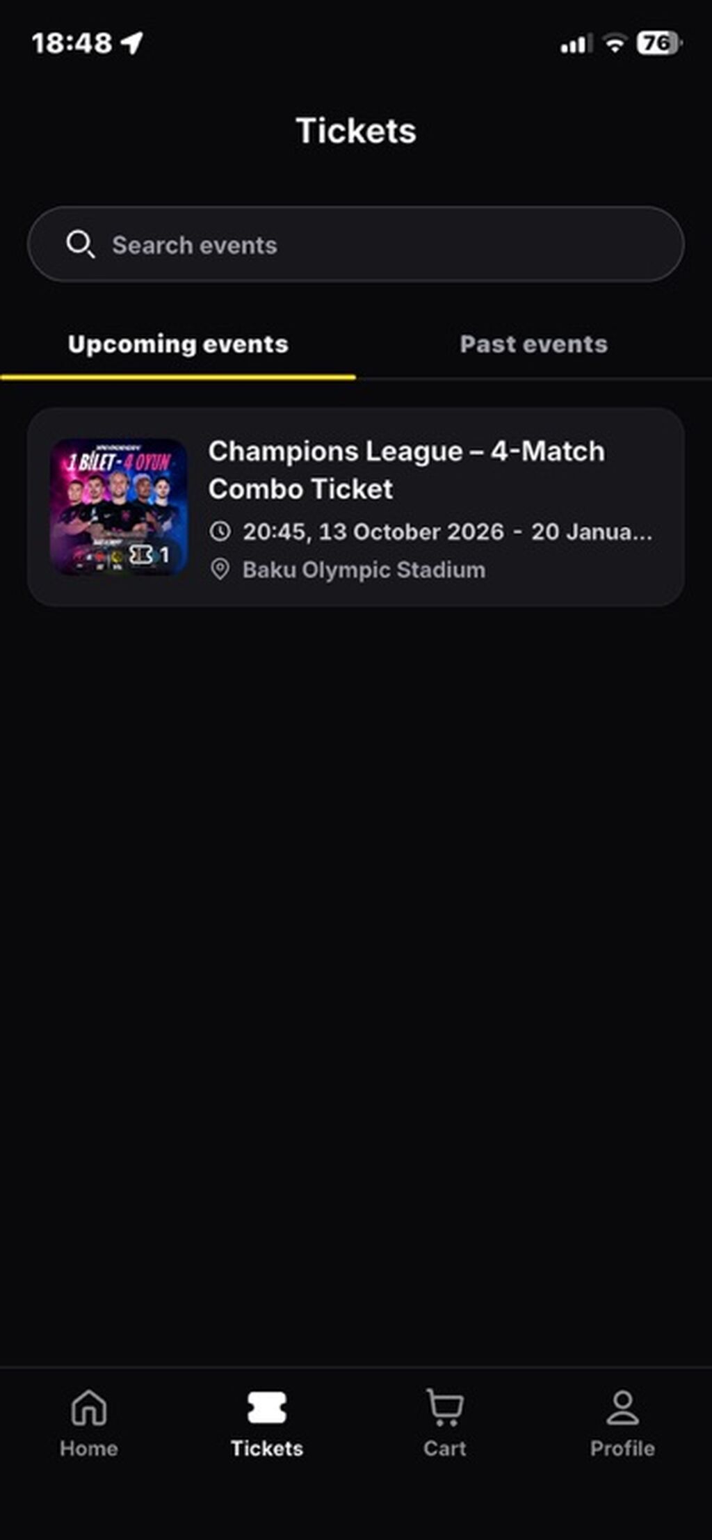 Uefa Çempionlar Liqası – 4 Matçlıq Kombo Bileti Satılır Sabah — Digər, Mehdiabad