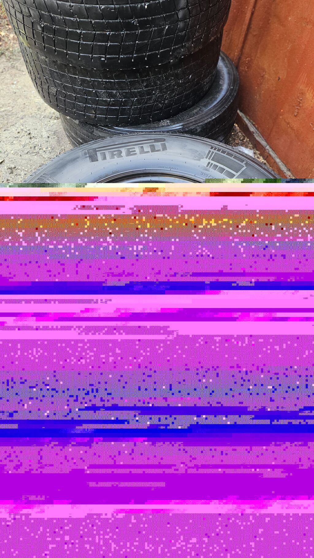 Yük avtomobili təkəri - Ölçü: 315/70 R22.5 - Marka/model: Pirelli — Şinlər, Sumqayıt (3)