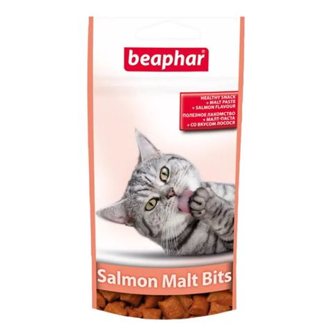 Məzə pişiklər üçün Beaphar Salmon Malt Bits, 35 q — Bakı
