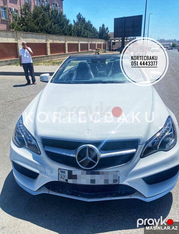 Mercedes E-class Cabriolet, 2017 il — Minik avtomobili icarəsi, Bakı (2)