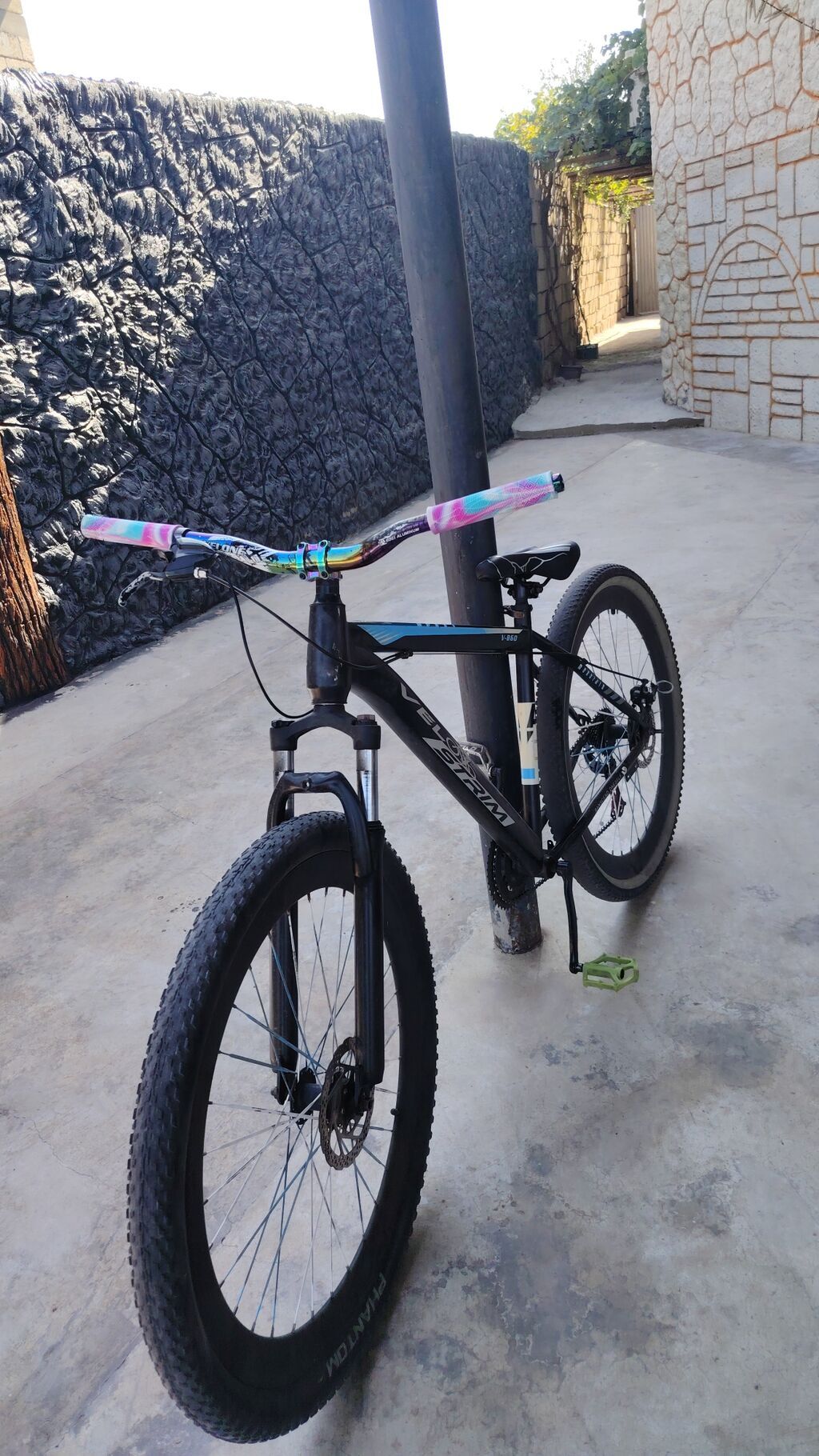 Velosiped – Velostrim MTB - Çərçivə: alüminium alaşımlı, qara-mavi — Dağ velosipedləri, Saatlı (6)