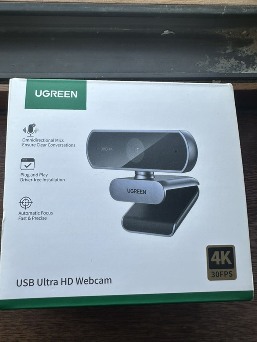 Ugreen USB Ultra HD Veb Kamera – 4K 30FPS - Ultra yüksək dəqiqlik: 4K — Veb kameralar, Xırdalan (2)
