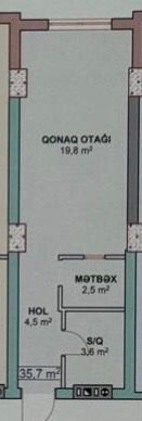 1 otaqlı mənzil, 36 m², Xırdalan ş — Mənzil (6)