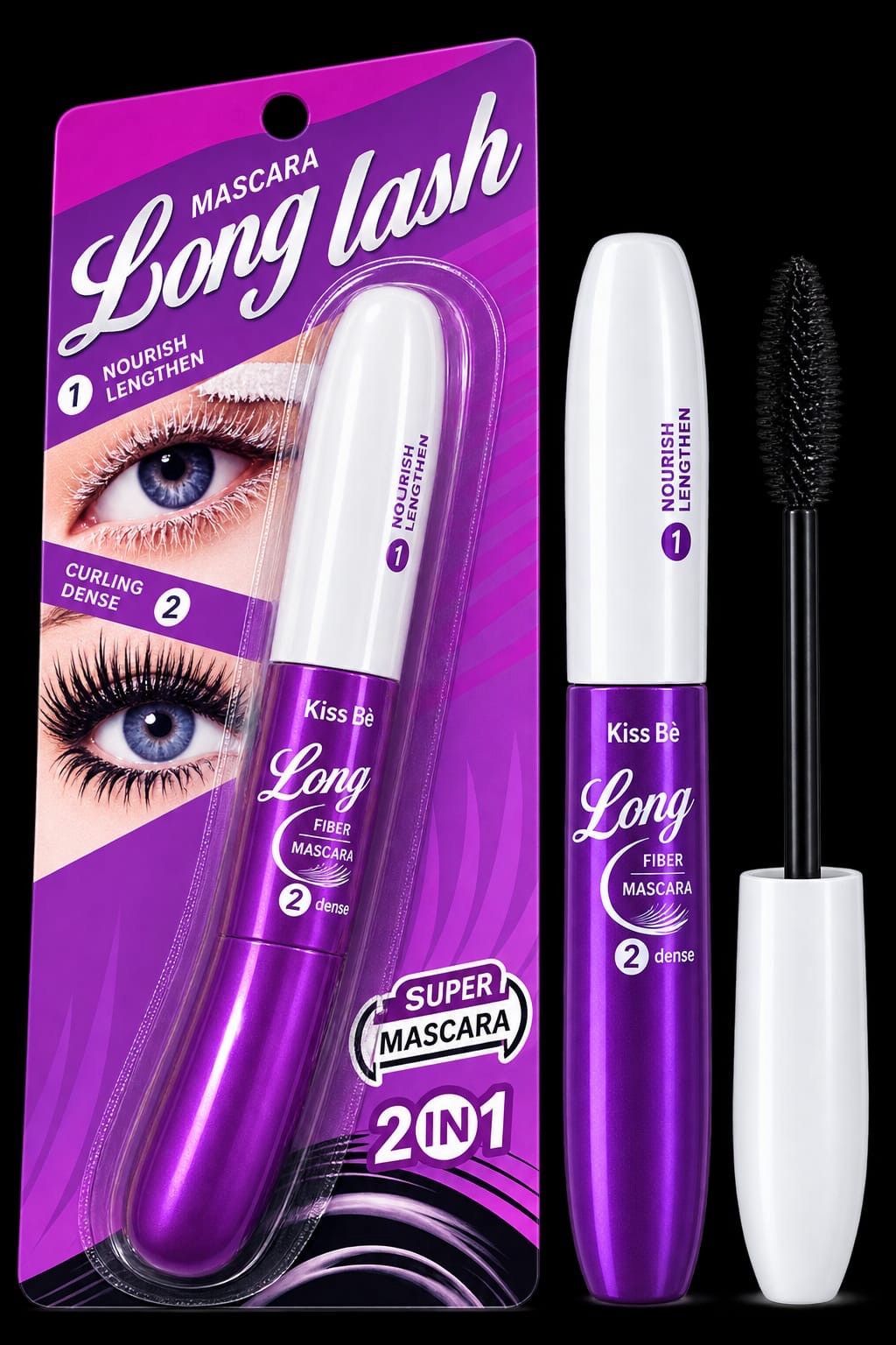 Kirpiklər üçün tuş No Brand Long Lash Fiber Black 10 ml — Mallar, Bakı