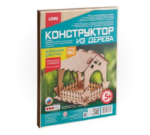 Konstruktor Lori Fn-006 Quşlar üçün yem təknəsi, taxta, 5 yaşdan — Bakı
