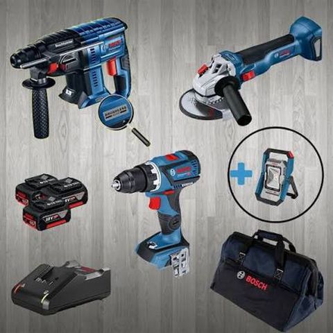 Bosch Professional akkumulyatorlu alətlər dəsti Dəstdə olanlar — Bakı