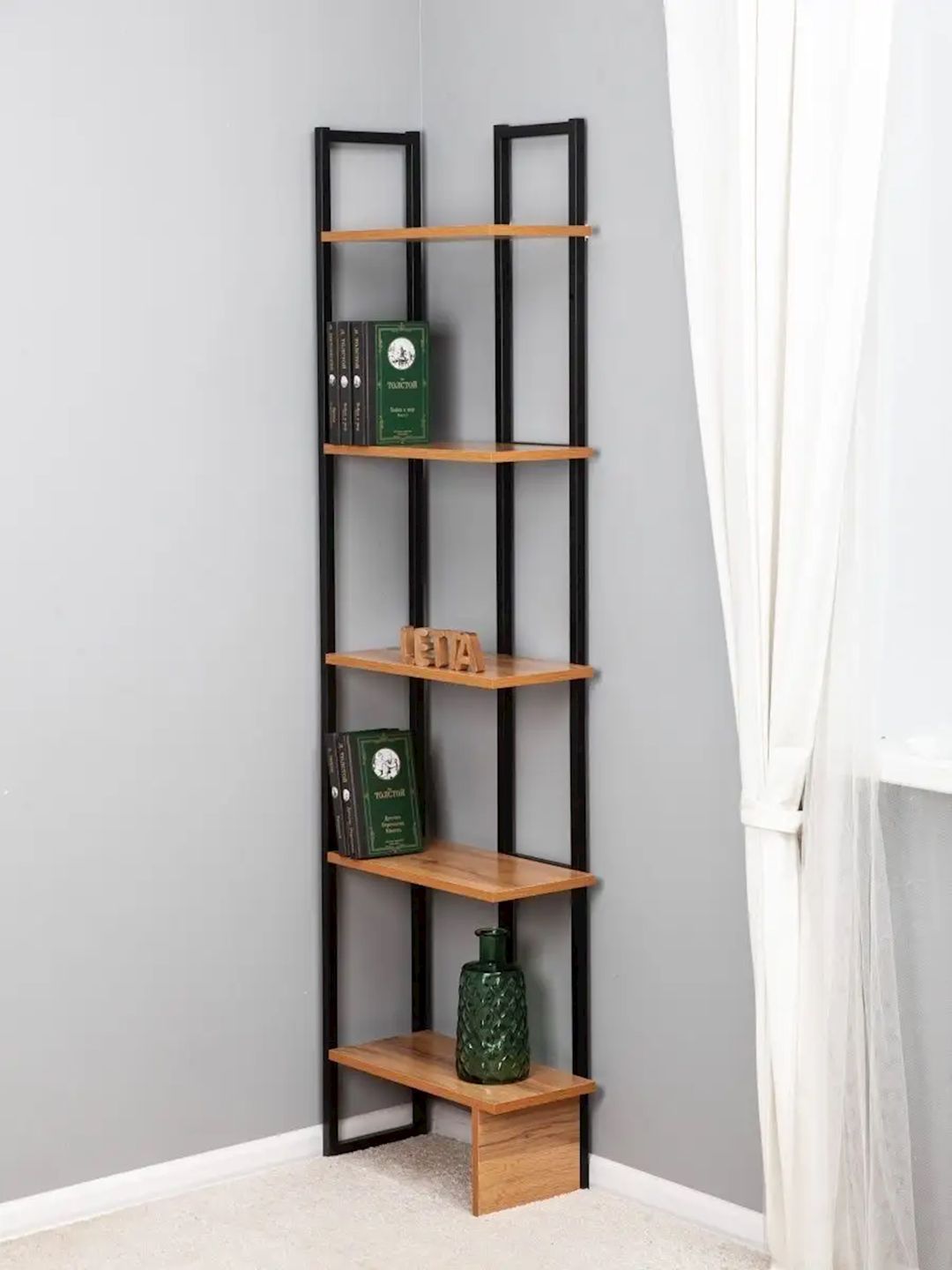 Stellaj 21x47x176 sm, Ldsp, qəhvəyi — Mallar, Bakı (3)