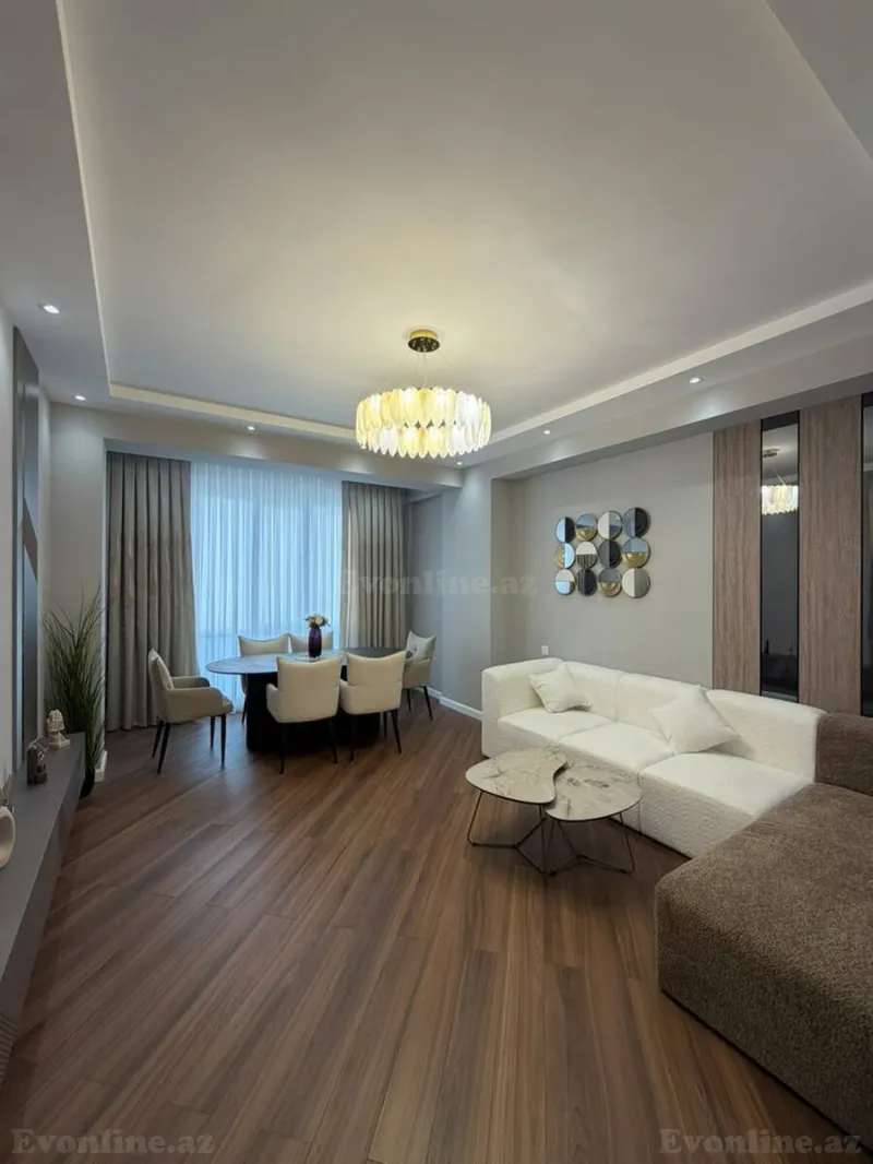 Satılır 3 otaqlı Mənzil Yeni tikili 113 m² Bakı, Nəsimi r., Azadlıq prospekti m — Bakı
